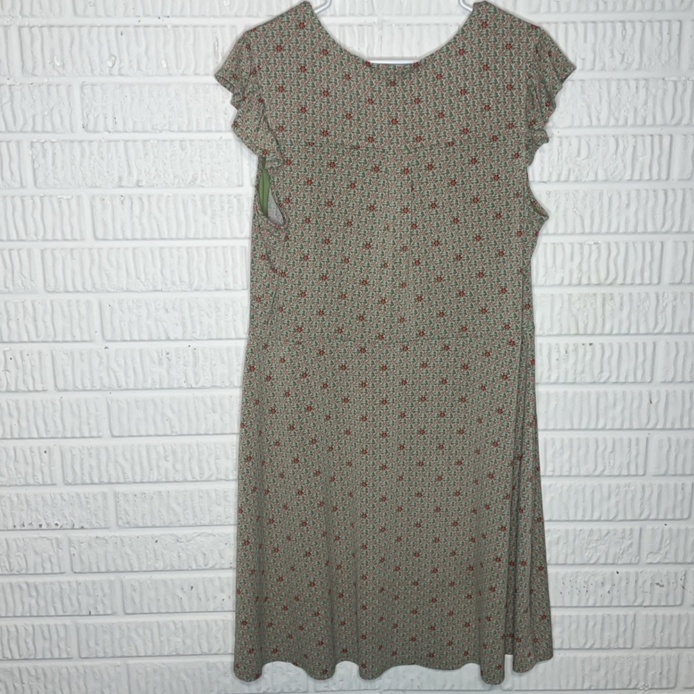 Monteau Green Floral Dress - Picture 2 of 5